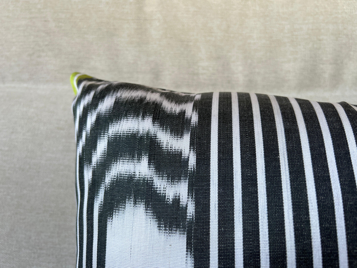Ikat Velvet silk cushion 40x40cm.
