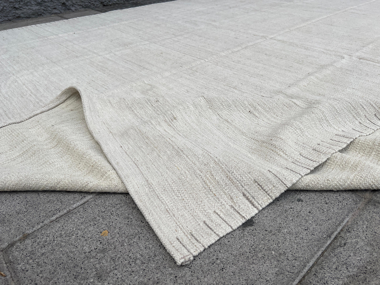 Contemporary plain kilim.