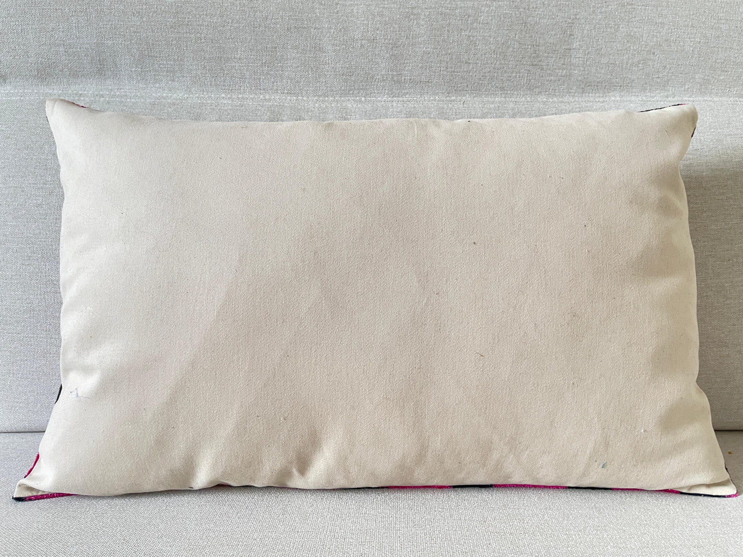 Ikat velvet cushion Hand made (40x60cm)