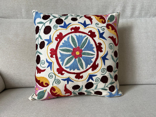 Suzani Hand Embroidered Cushion