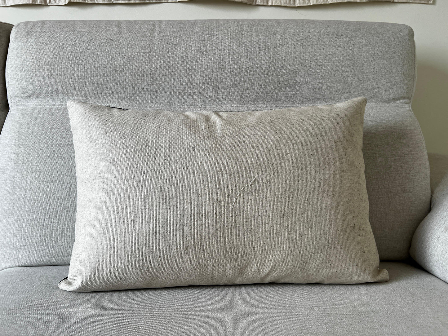 Ikat velvet cushion Hand made (40x60cm)