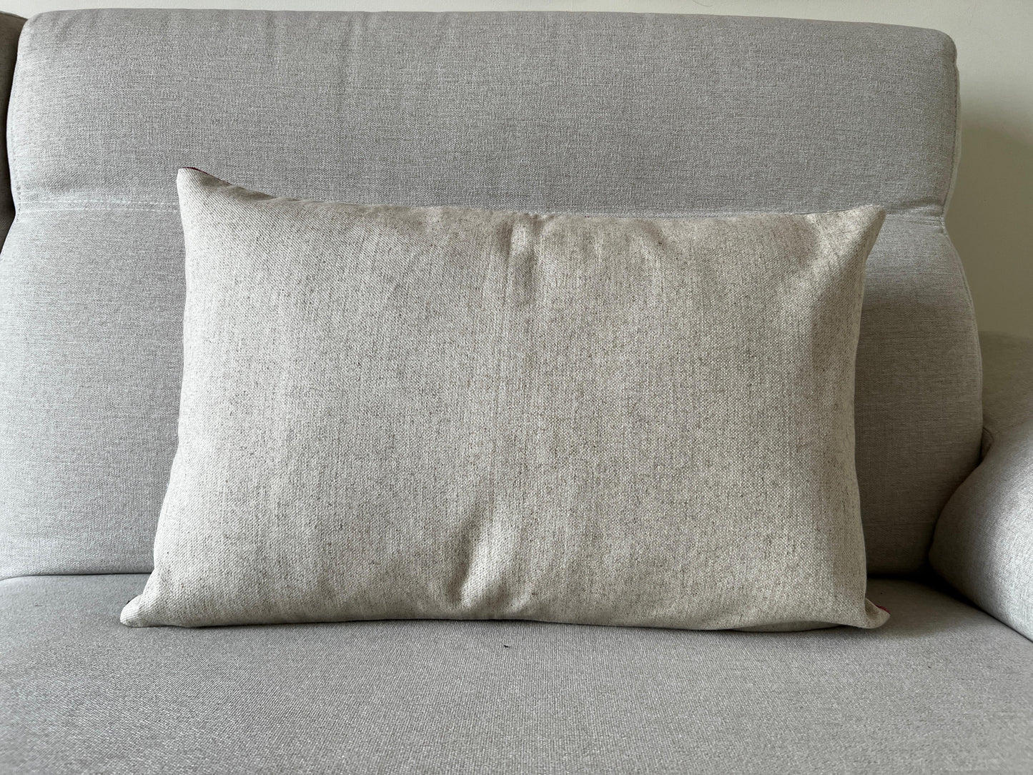 Ikat velvet cushion Hand made (40x60cm)