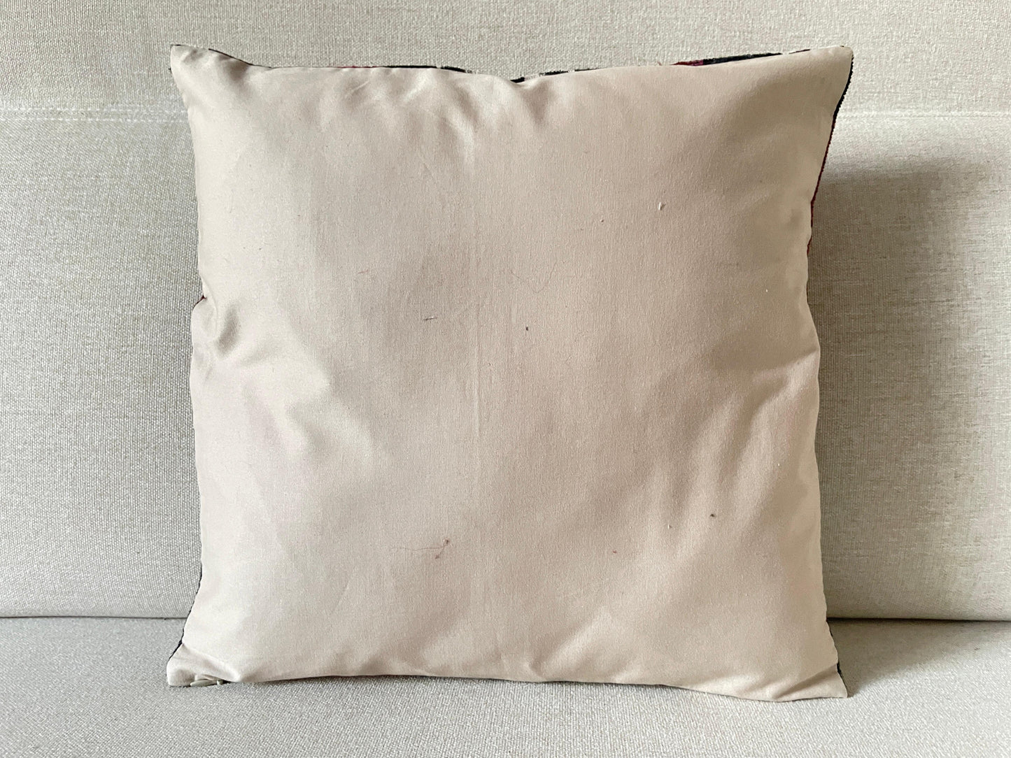 Ikat Velvet silk cushion 40x40cm.