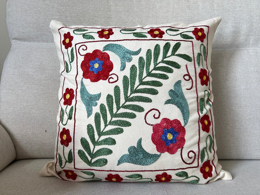 Suzani Hand Embroidered Cushion