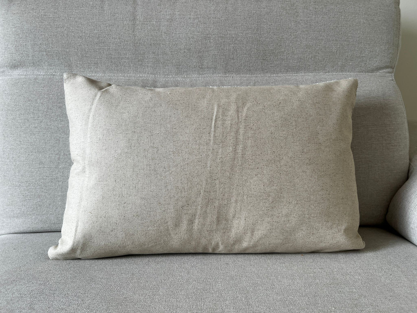 Ikat velvet cushion Hand made (40x60cm)
