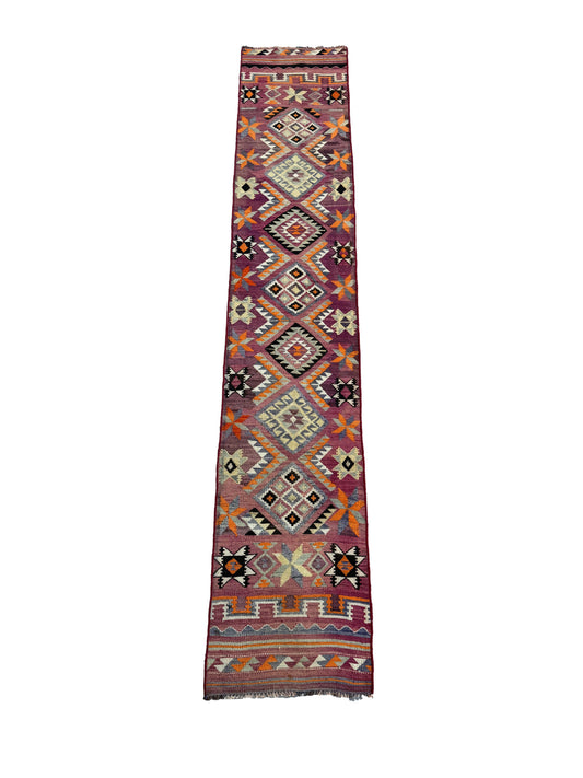 Classic kilim Runner 412 x 76cm