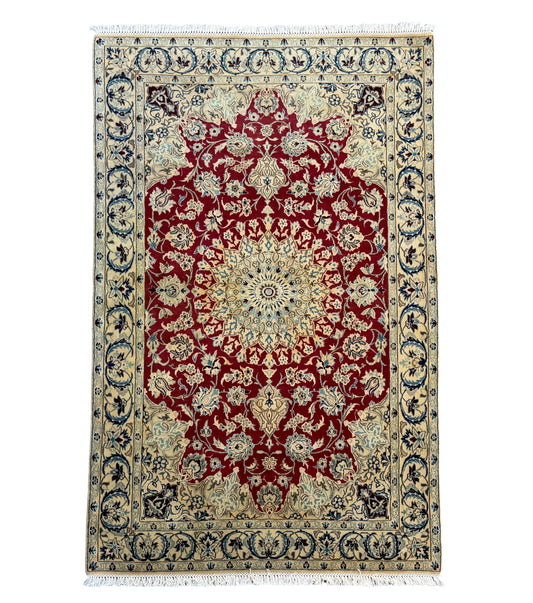 Nain Irani Silk Rug (195x123cm)