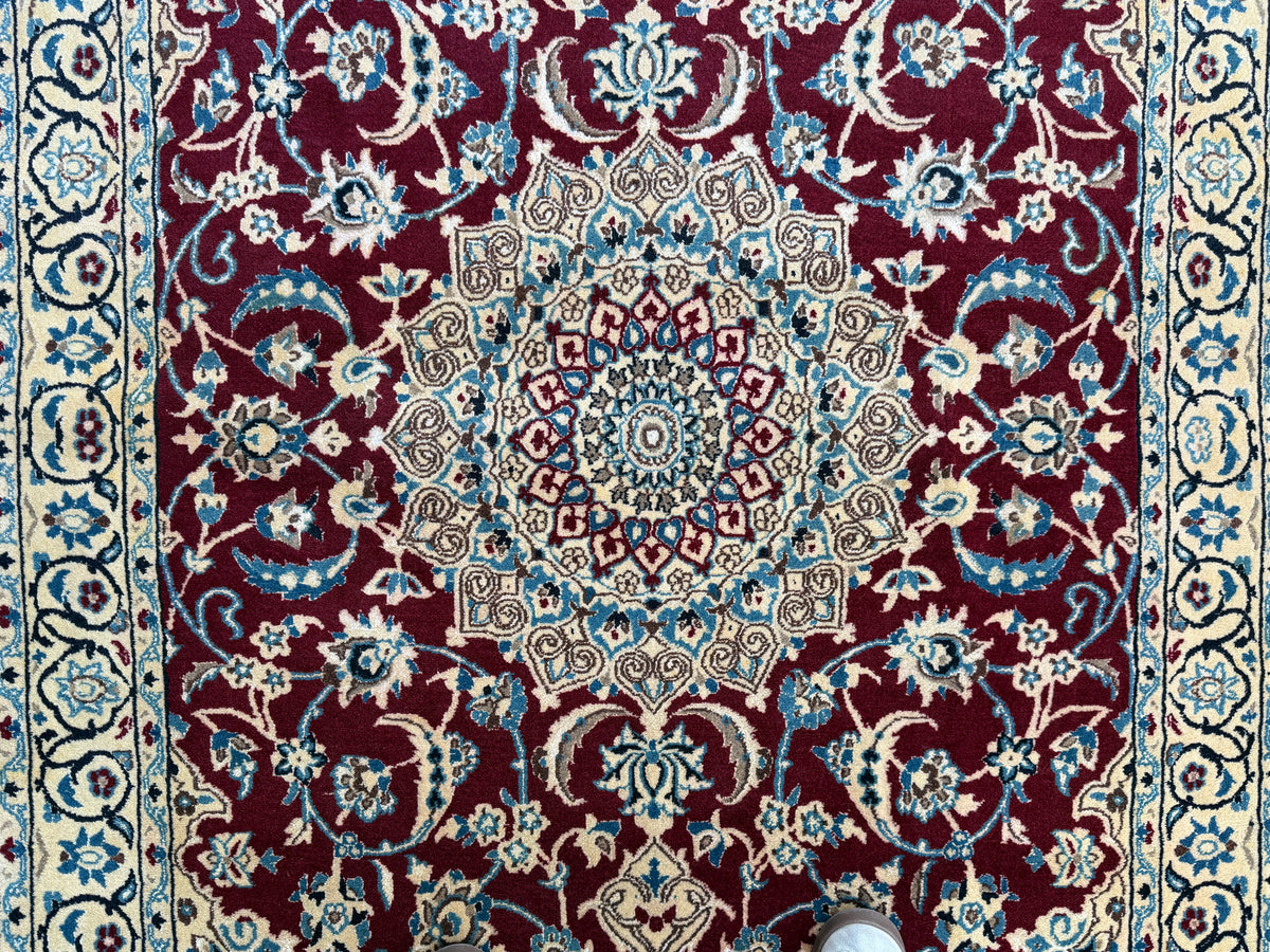 Nain Irani Silk Rug (210x125cm)