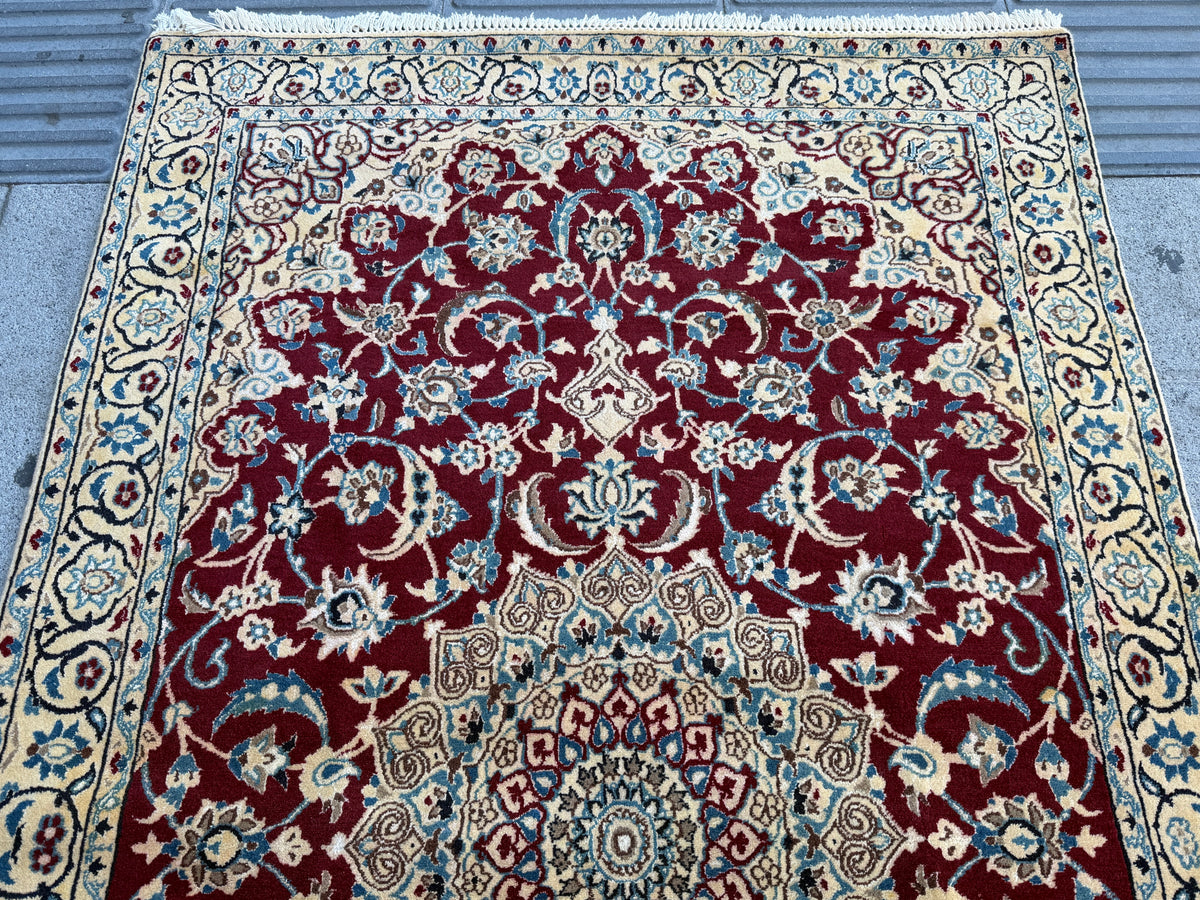 Nain Irani Silk Rug (210x125cm)