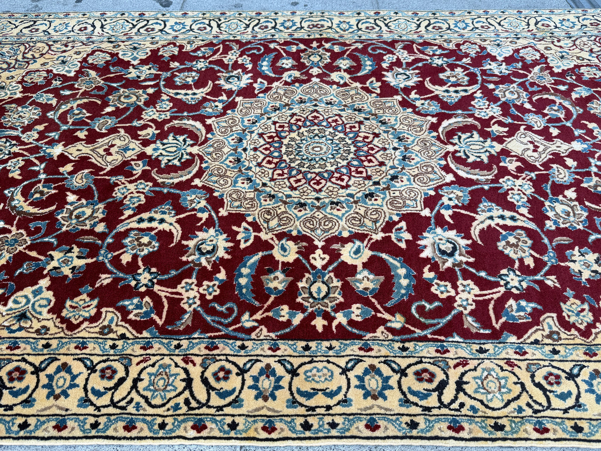 Nain Irani Silk Rug (210x125cm)