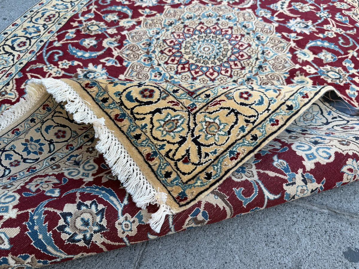 Nain Irani Silk Rug (210x125cm)