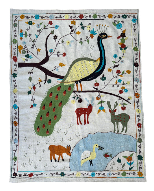 Suzani Vintage Embroidered Kilim