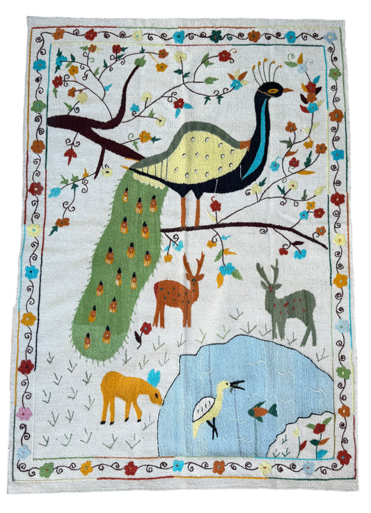 Suzani Vintage Embroidered Kilim