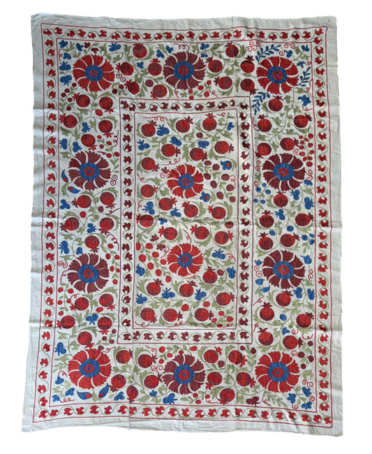 Suzani Hand Embroidered Silk