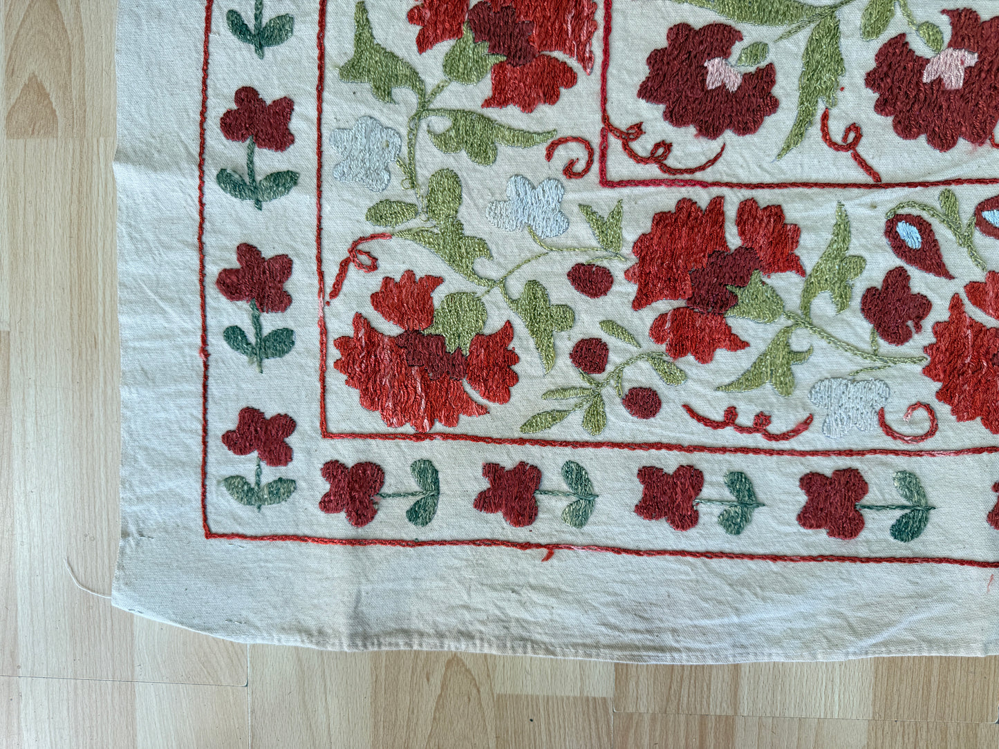 Suzani Hand Embroidered Silk