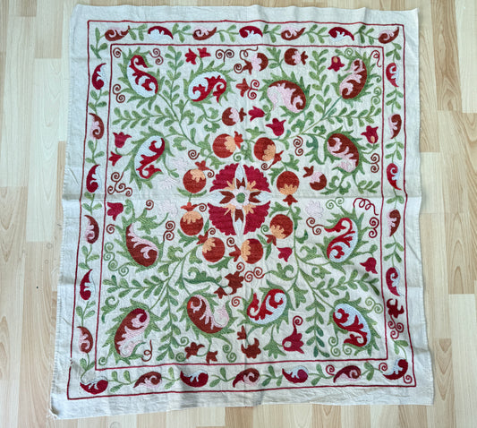 Suzani Hand Embroidered Silk