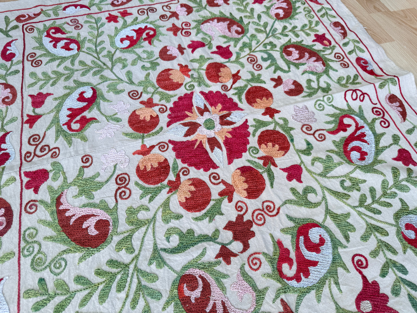 Suzani Hand Embroidered Silk