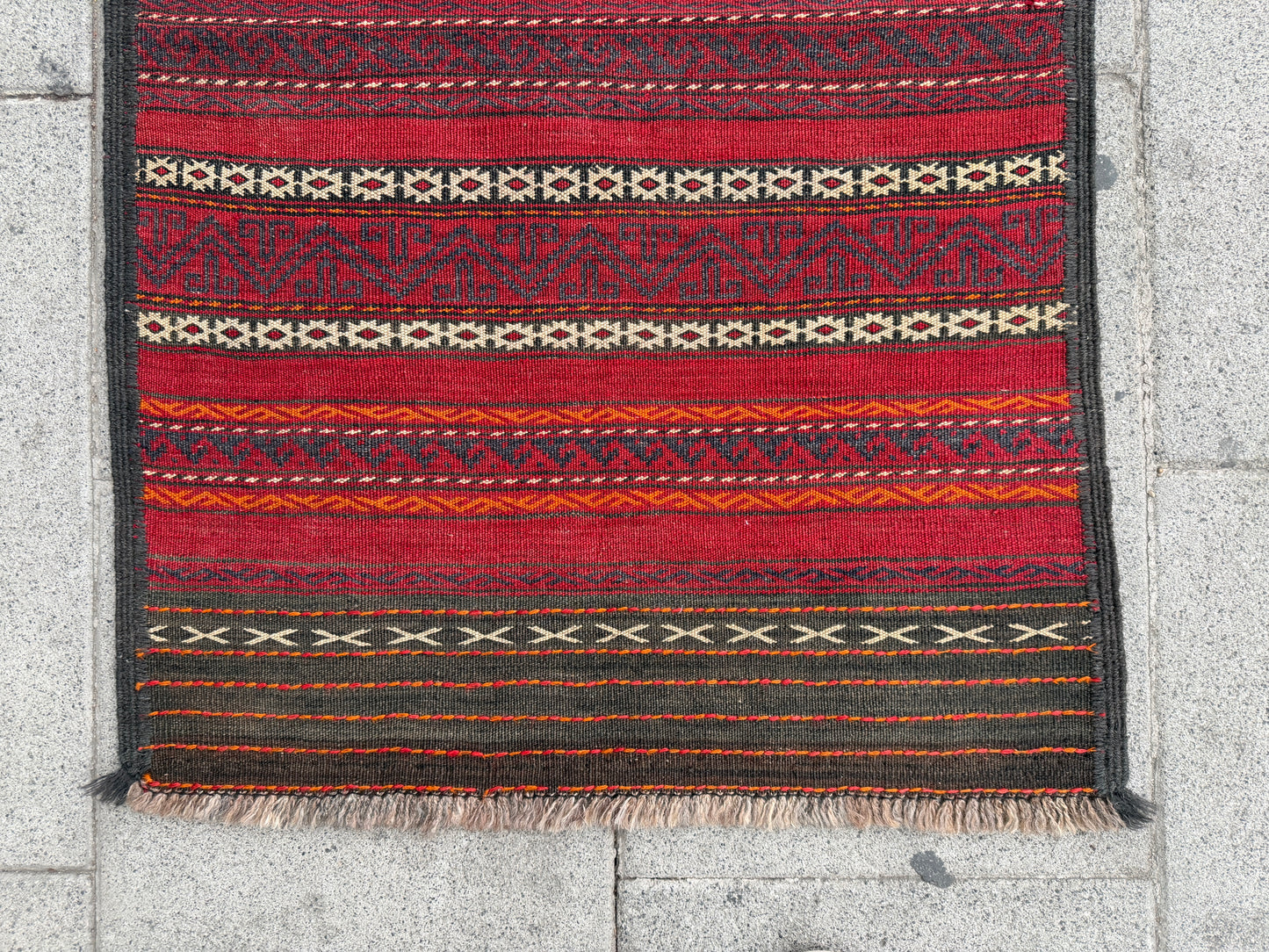 Vintage kilim Runner 260x75cm.