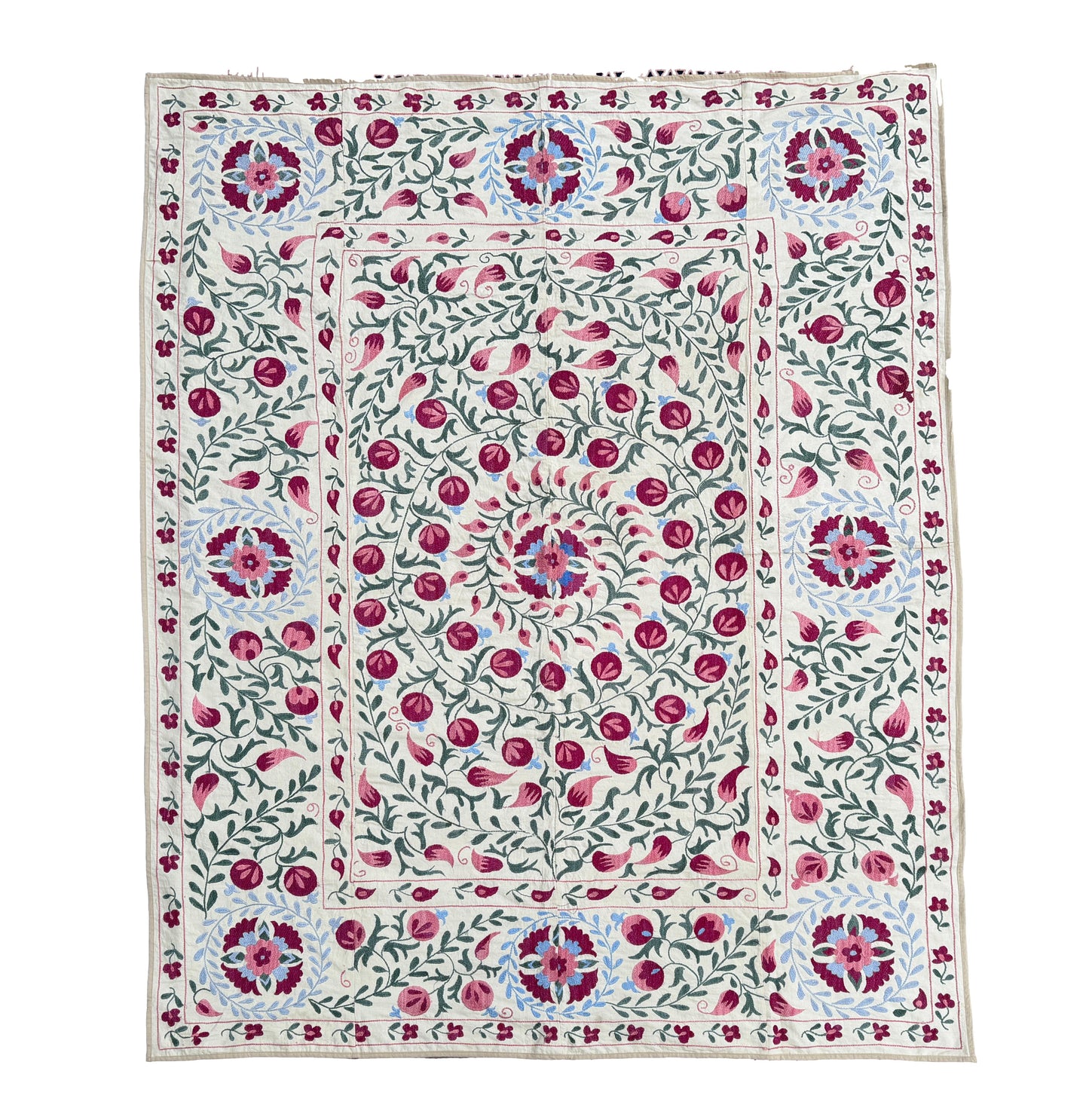 Suzani Hand Embroidered Silk