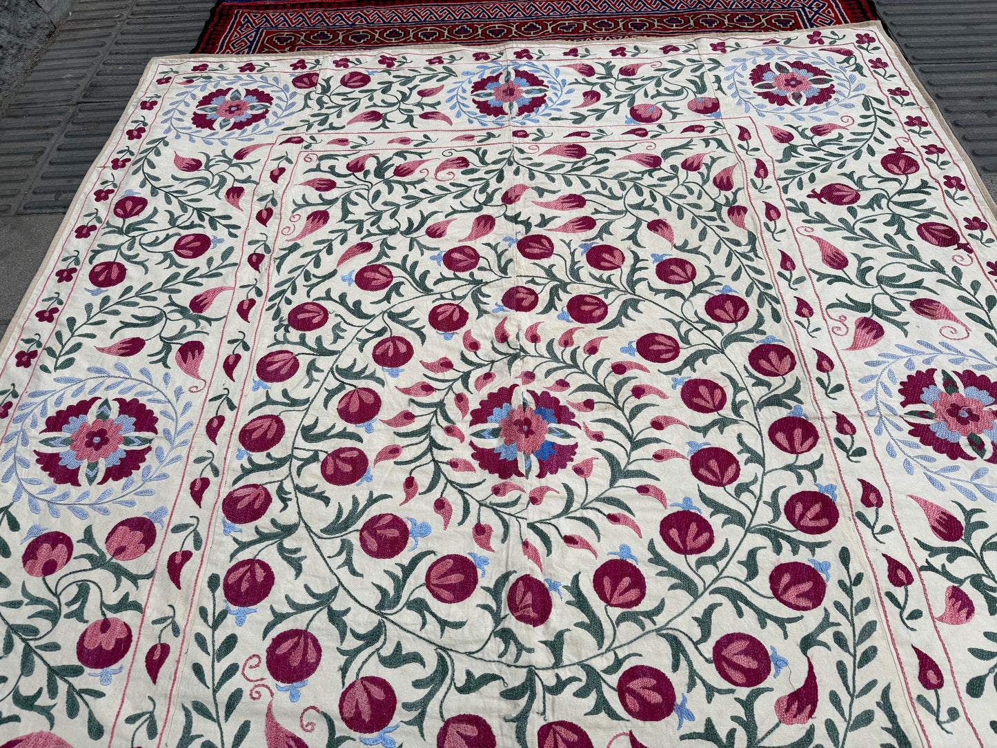 Suzani Hand Embroidered Silk