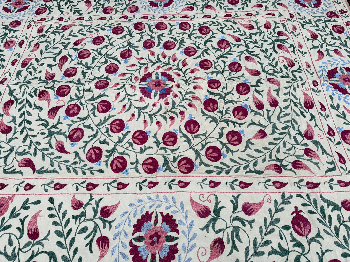 Suzani Hand Embroidered Silk