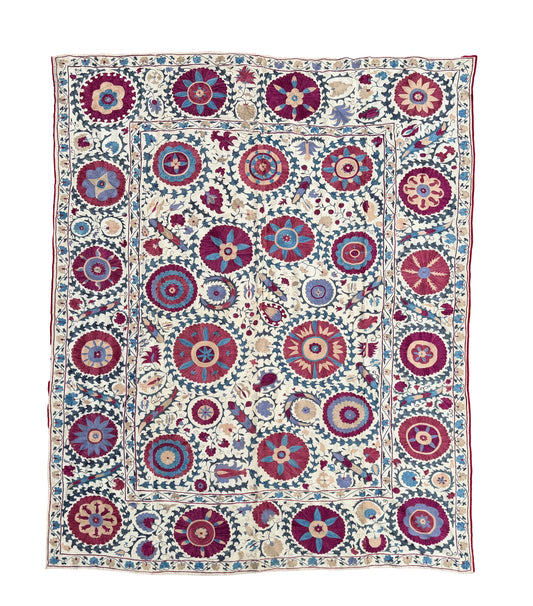 Suzani Hand Embroidered Silk