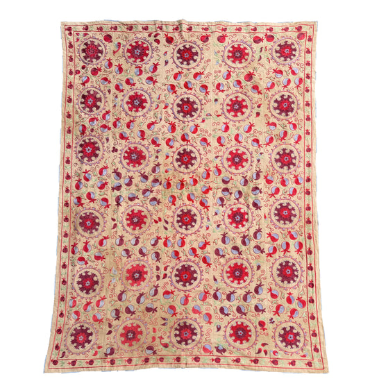 Suzani Hand Embroidered Silk