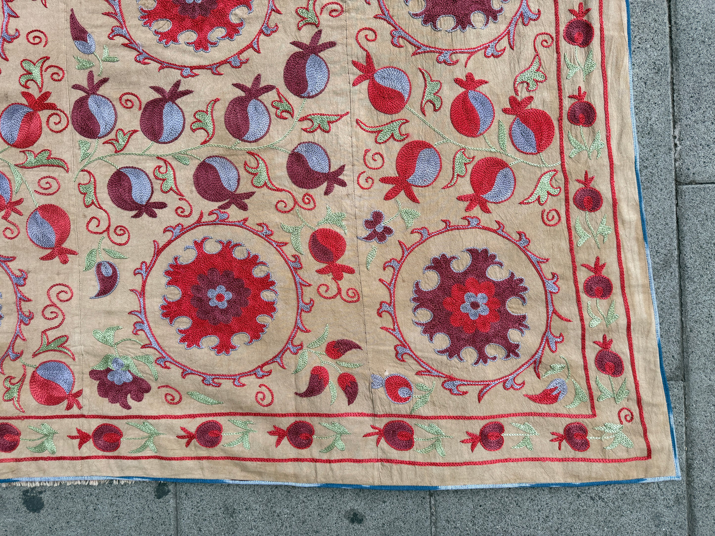 Suzani Hand Embroidered Silk