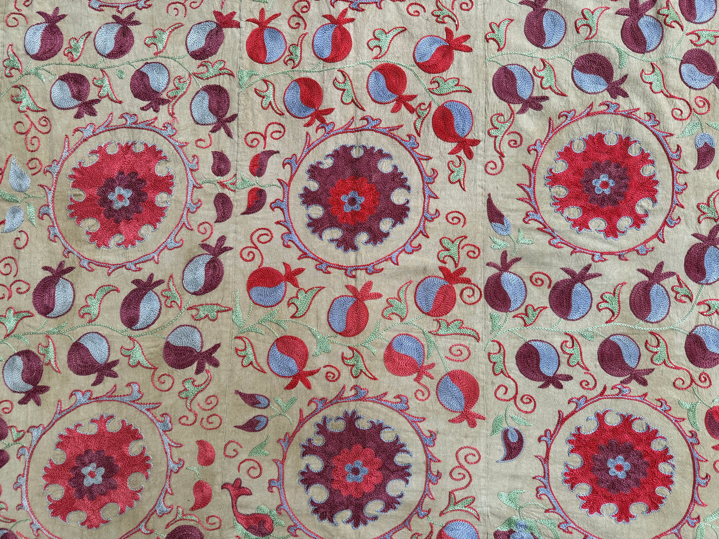 Suzani Hand Embroidered Silk