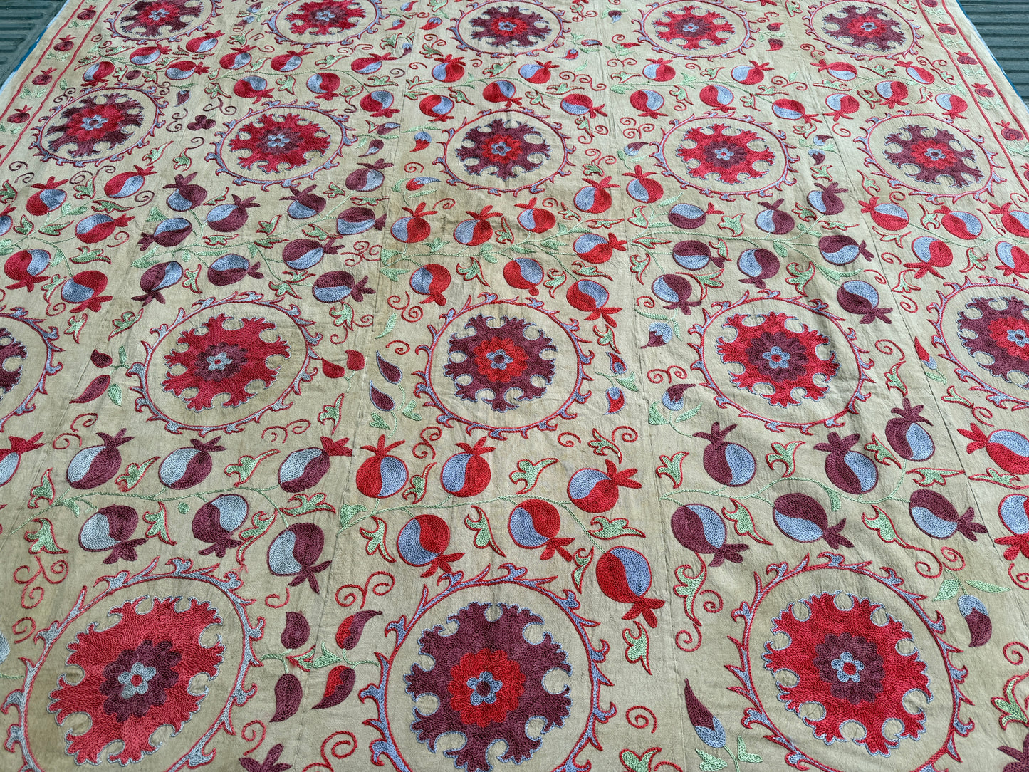 Suzani Hand Embroidered Silk