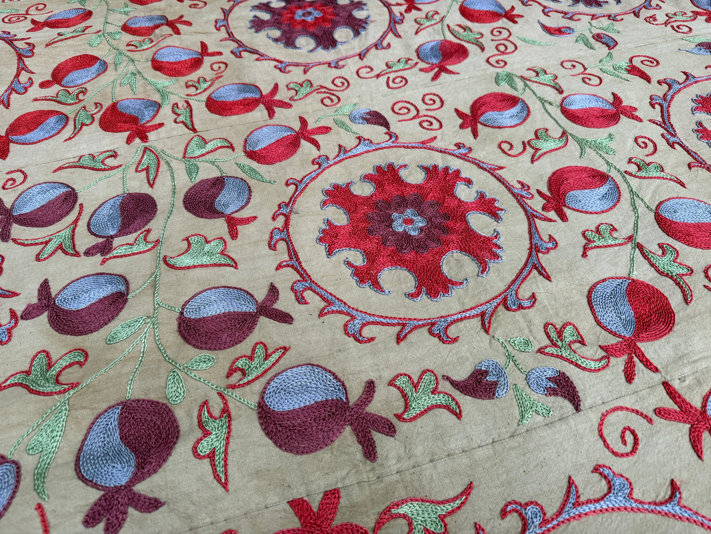 Suzani Hand Embroidered Silk