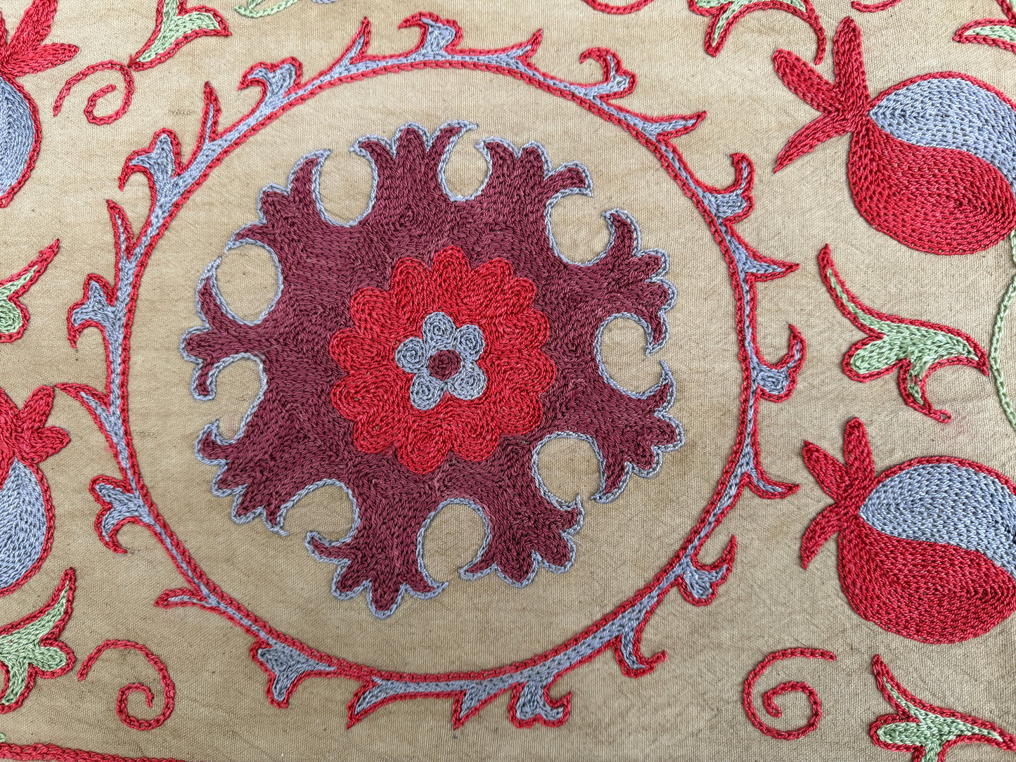 Suzani Hand Embroidered Silk