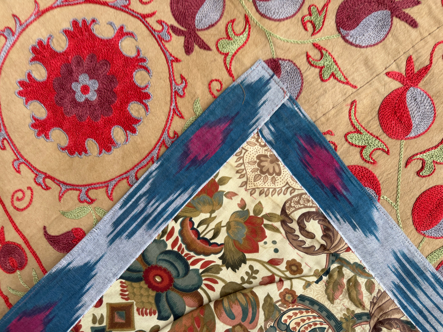 Suzani Hand Embroidered Silk