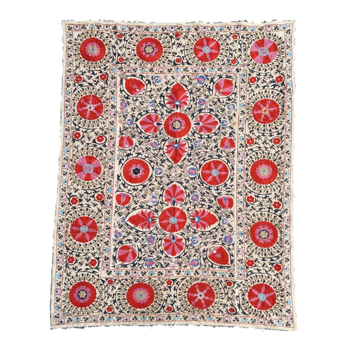 Suzani Hand Embroidered Silk