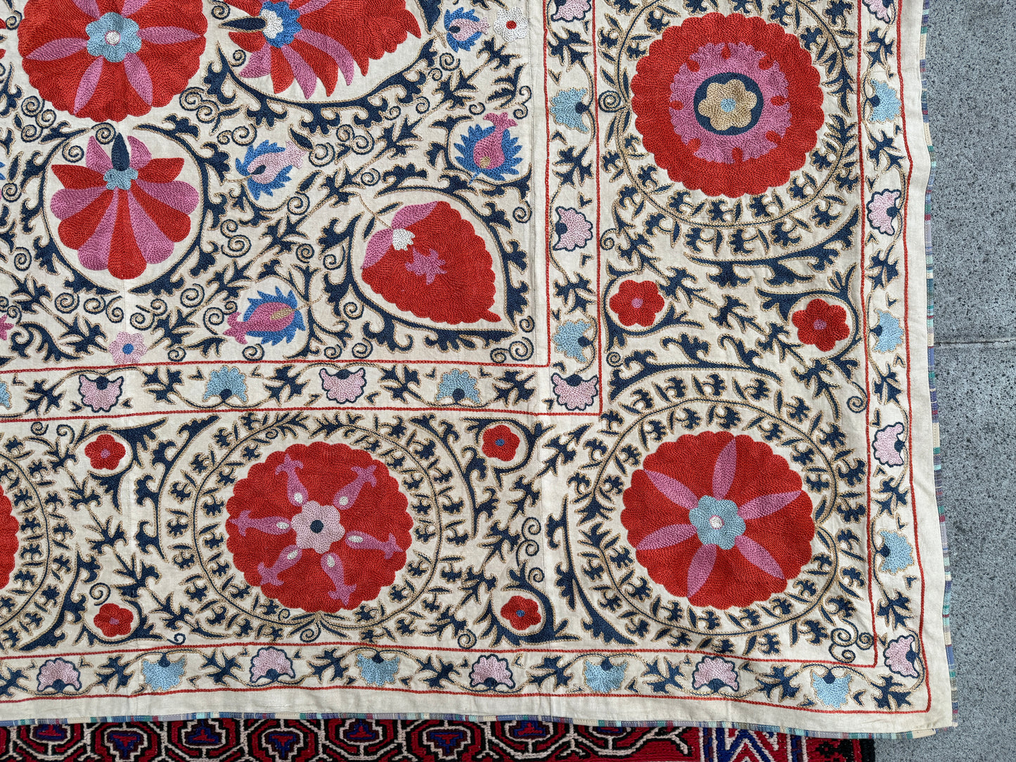 Suzani Hand Embroidered Silk