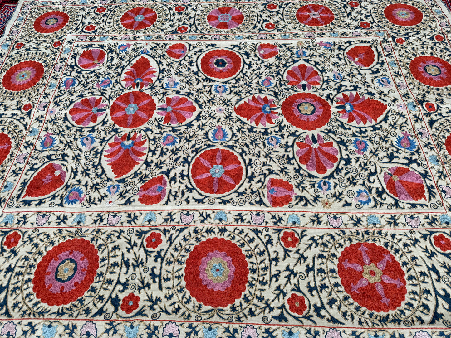 Suzani Hand Embroidered Silk