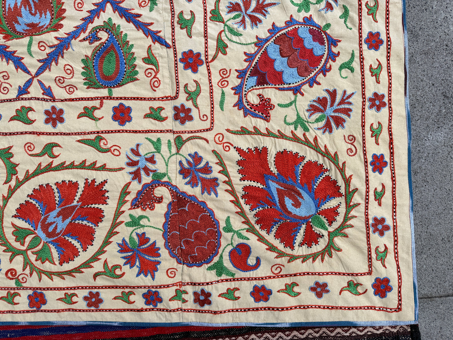 Suzani Hand Embroidered Silk