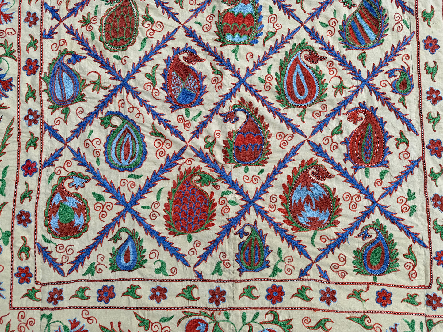 Suzani Hand Embroidered Silk
