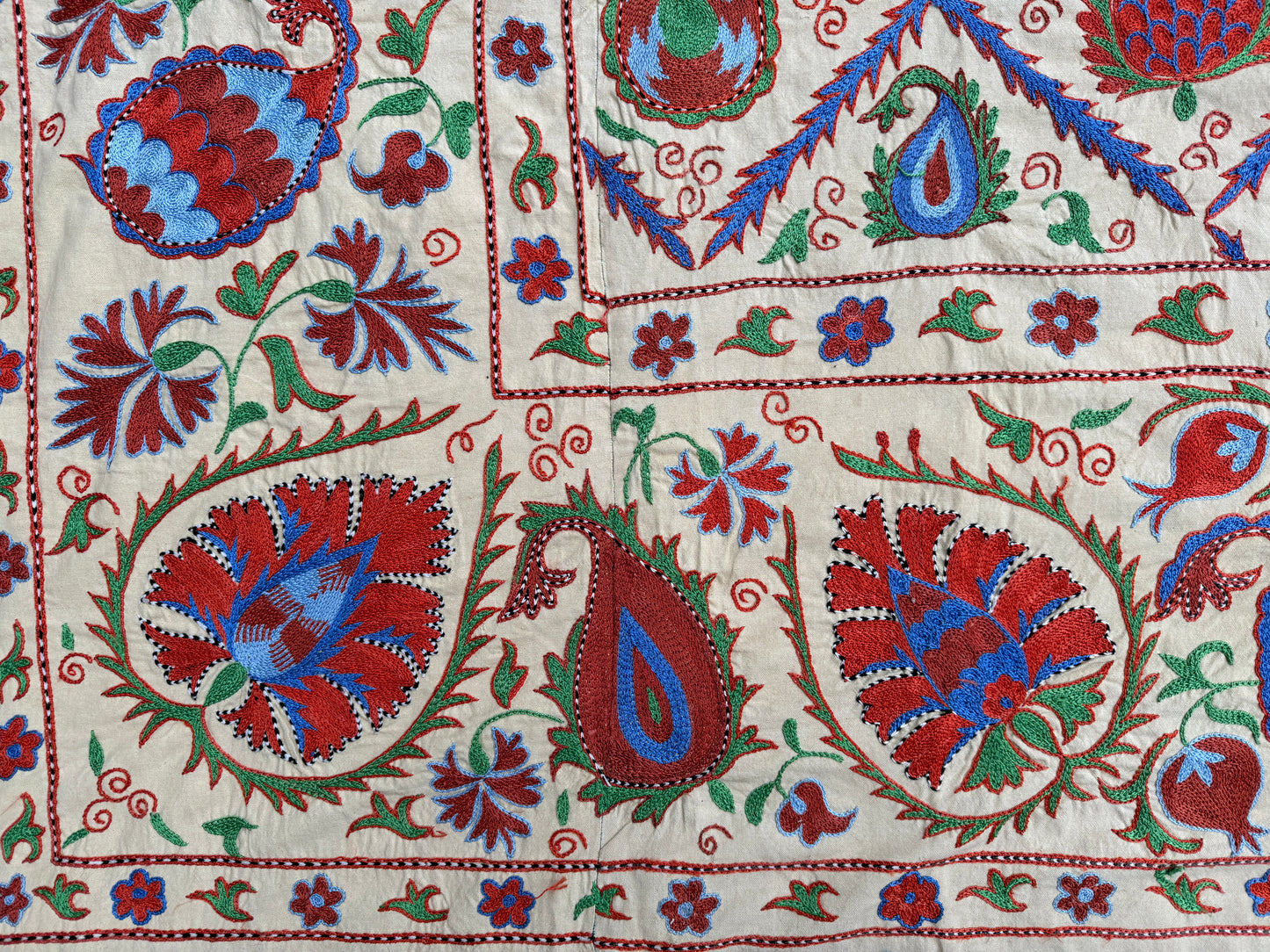 Suzani Hand Embroidered Silk