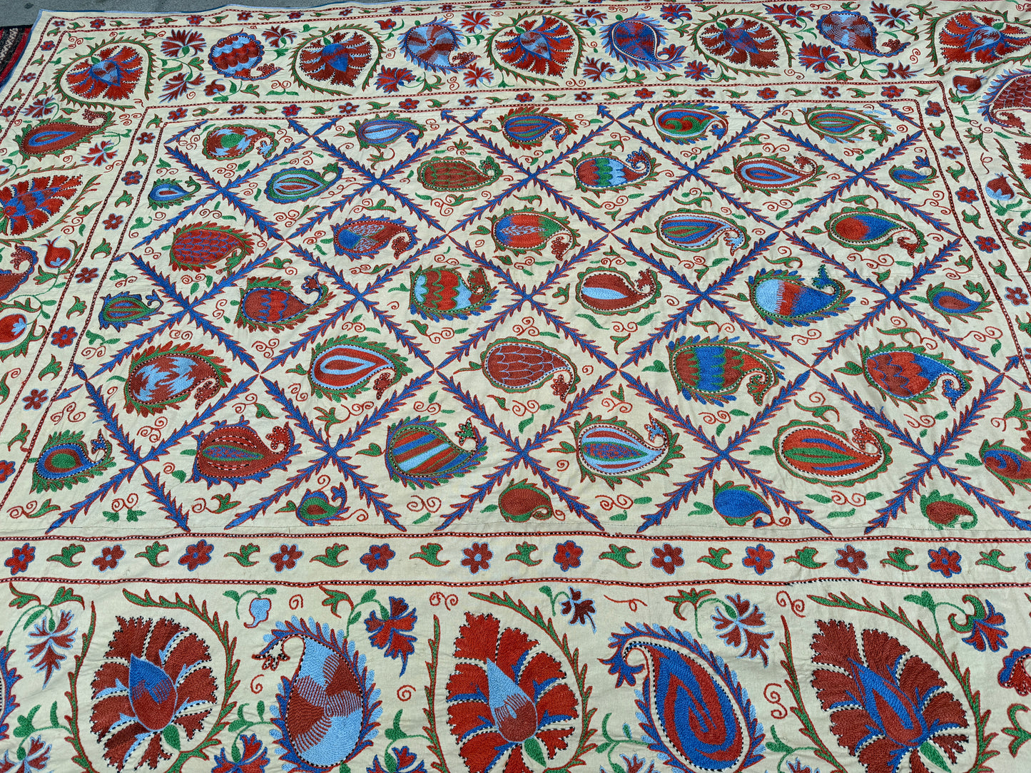 Suzani Hand Embroidered Silk