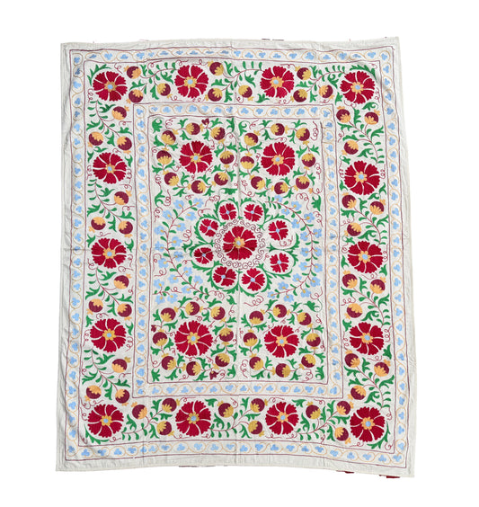 Suzani Hand Embroidered Silk