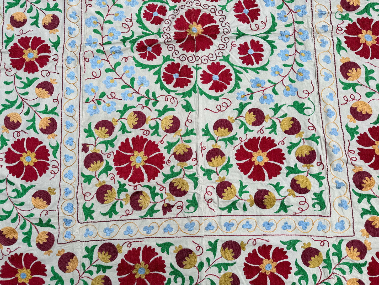 Suzani Hand Embroidered Silk