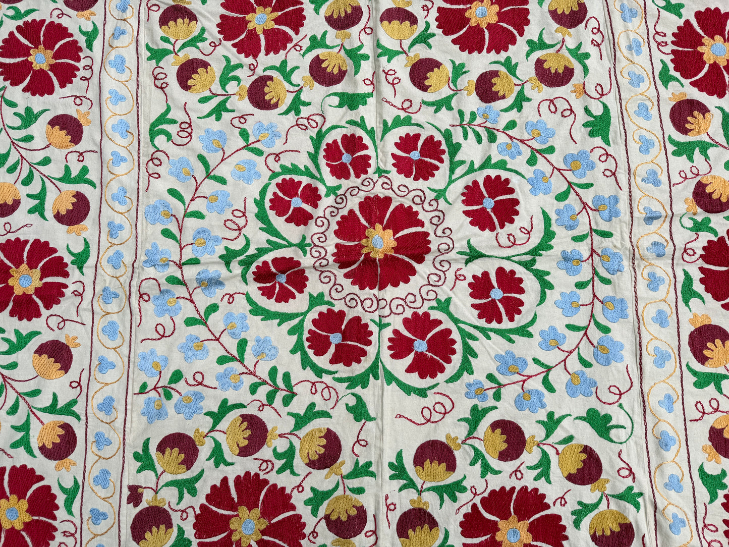 Suzani Hand Embroidered Silk