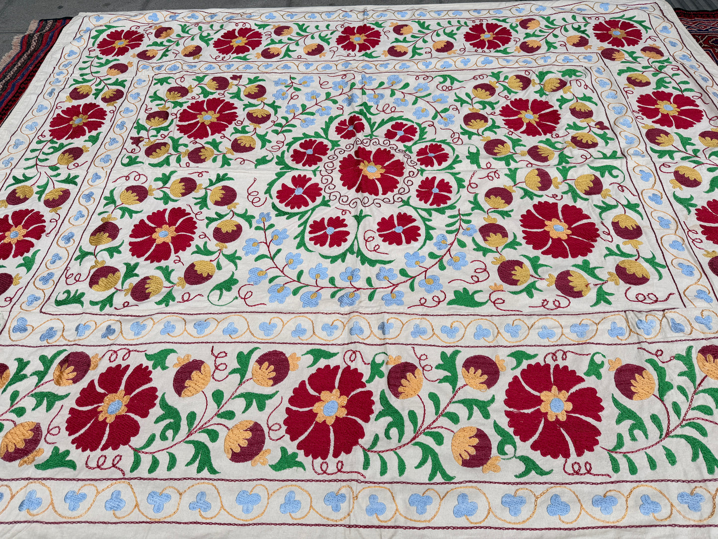Suzani Hand Embroidered Silk