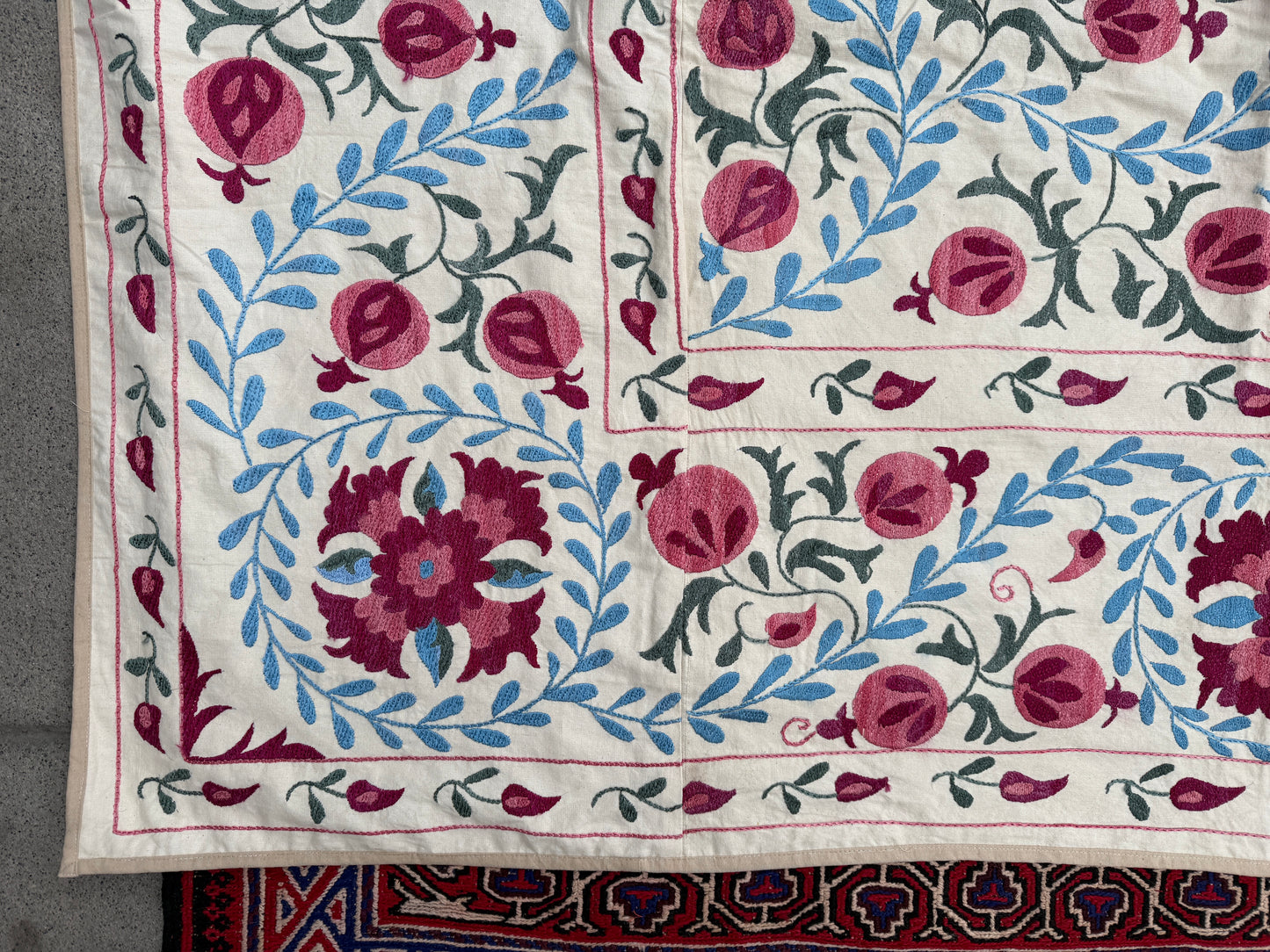 Suzani Hand Embroidered Silk