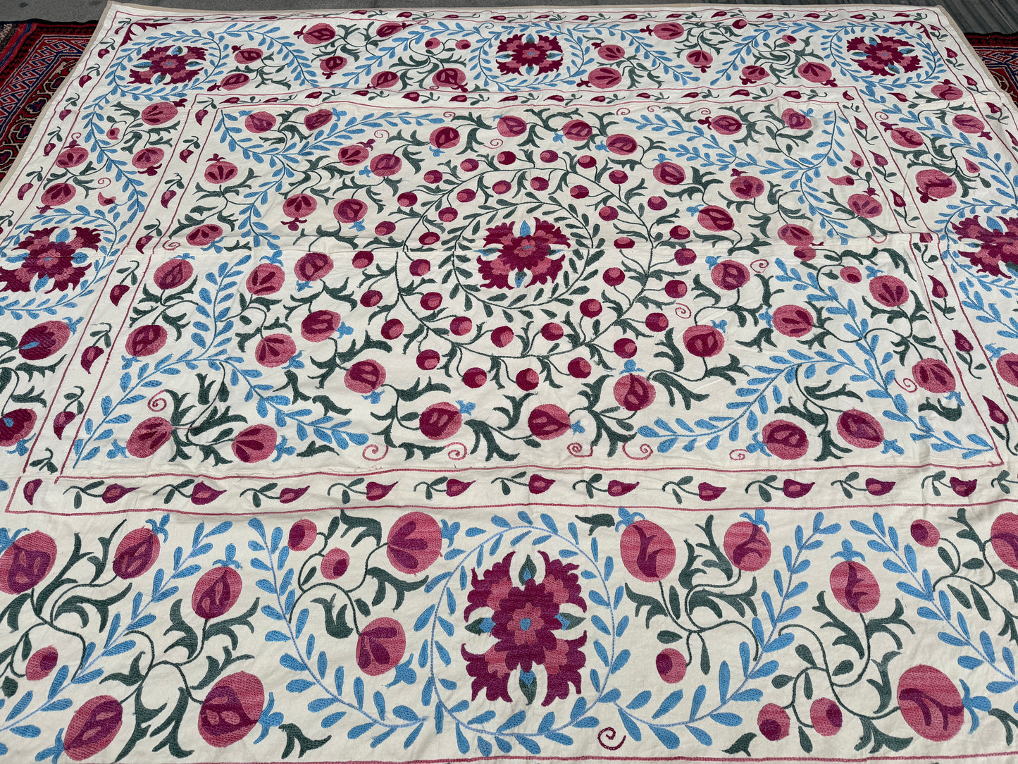 Suzani Hand Embroidered Silk