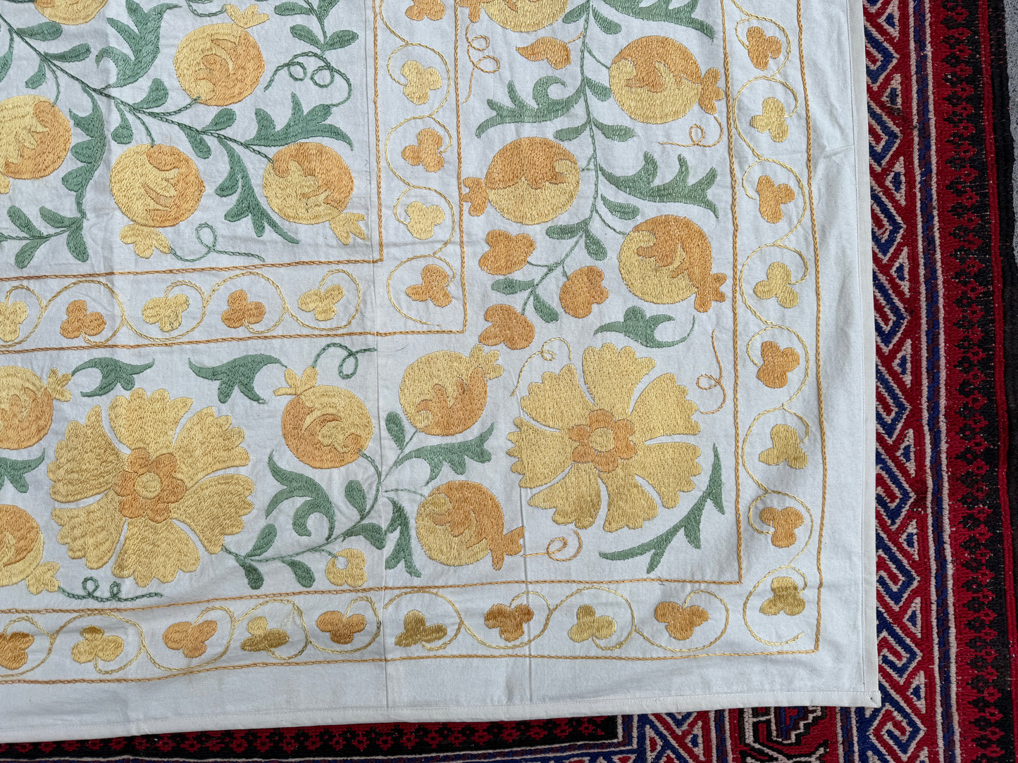 Suzani Hand Embroidered Silk