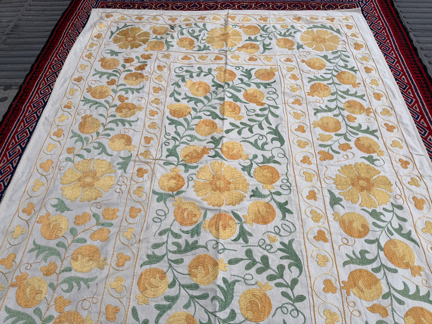 Suzani Hand Embroidered Silk