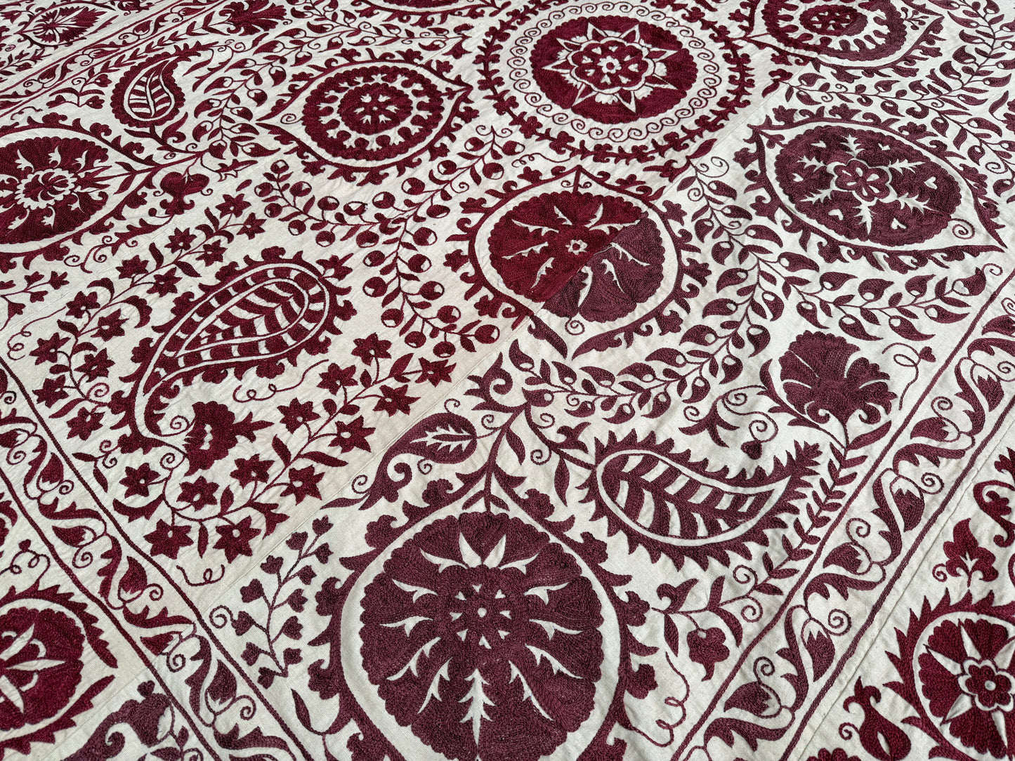 Suzani Laqai Hand Embroidered Silk