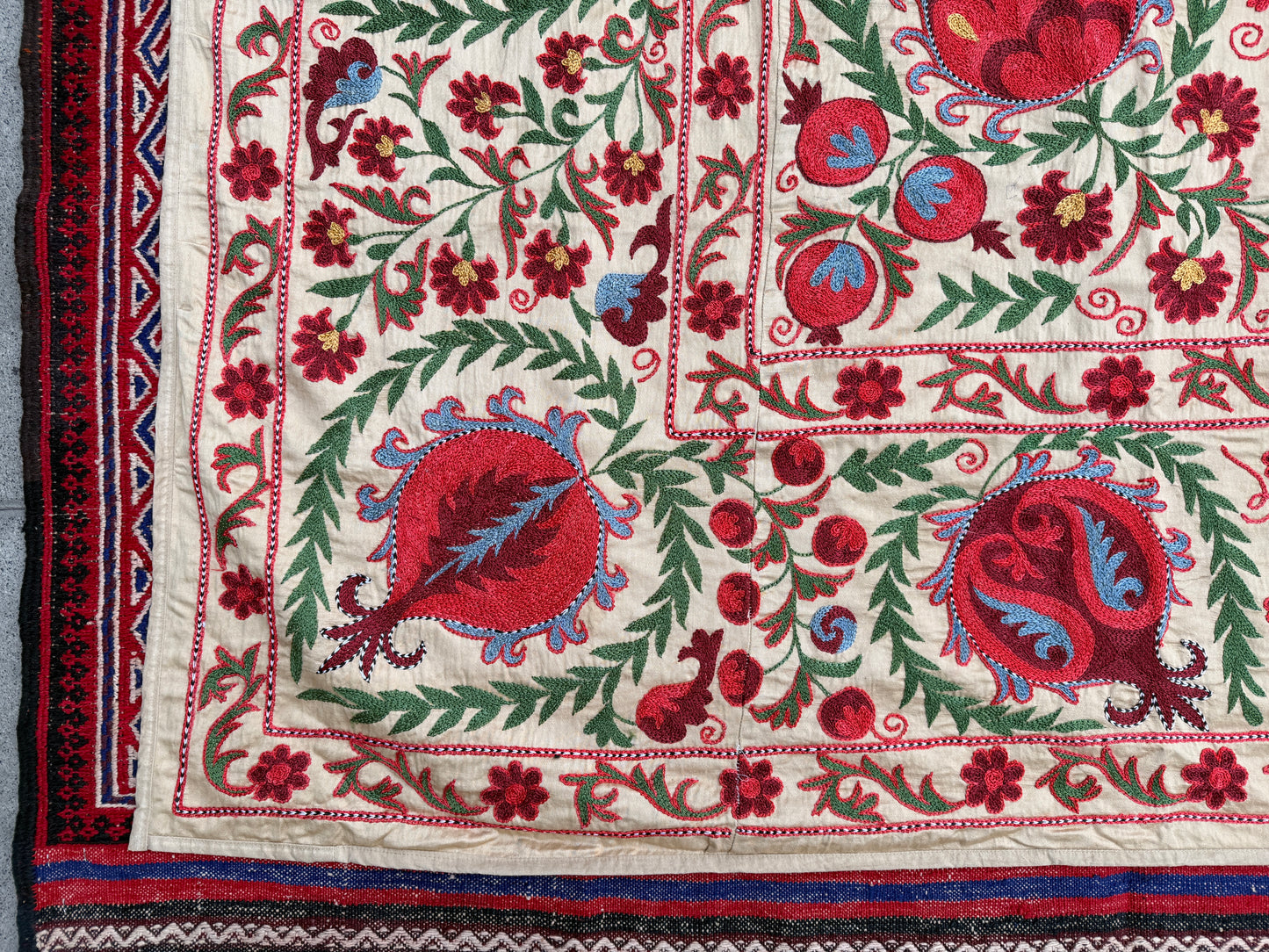 Suzani Hand Embroidered Silk